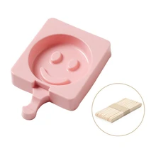 Форма для изготовления мороженого производители силиконовый материал DIY формы ледяные кубики формы для десертов замораживание Фруктового мороженого милая форма кухонные аксессуары