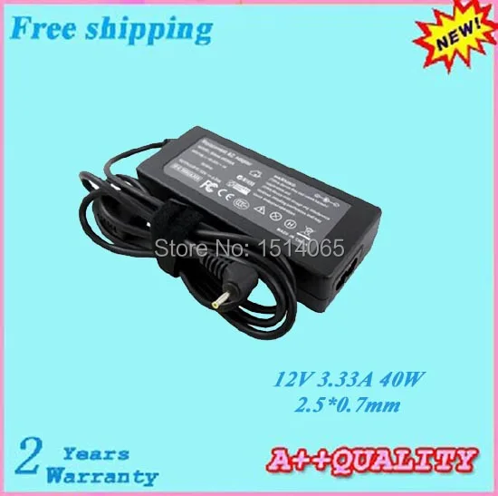 

2.5*0.7mm 40W Laptop Adapter For SAMSUNG Chromebook ATIV Smart PC XE500T1C XE700T1C Series 12V 3.33A AC Adapter