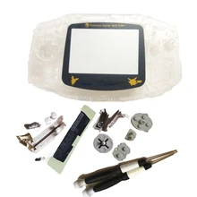 Чехол для ремонта цветов transpride, полный комплект, чехол для замены, подходит для игровой консоли GameBoyAdvance, оболочка для мультипликационного экрана, объектив DMG, подарок для мальчика