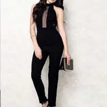 Новое поступление женский черный утягивающий комбинезон Холтер без спинки комбинезон без рукавов с завязками хаки Облегающий комбинезон