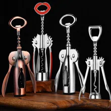 stainless steel multi-function universal bottle opener wine opener beer opener free shipping stainless steel wine beer bottle opener with wood handle
