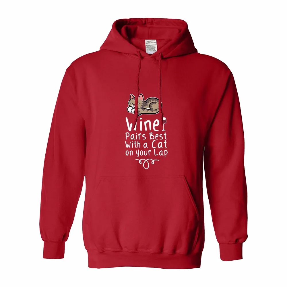 Вино пары Best с кошкой на коленях Смешно Вина Премиум мужские худи|men hoodie|best