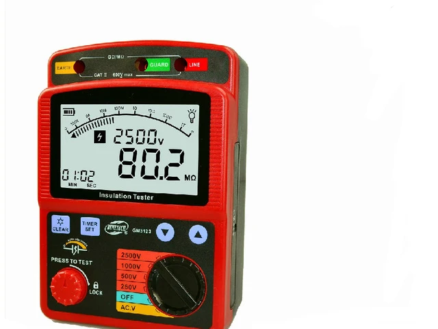 BENETECH-Smart-Sensor-GM3123-5000V-High-voltage-Insulation-Resistance-Tester-GOWE-Insulation-Tester 