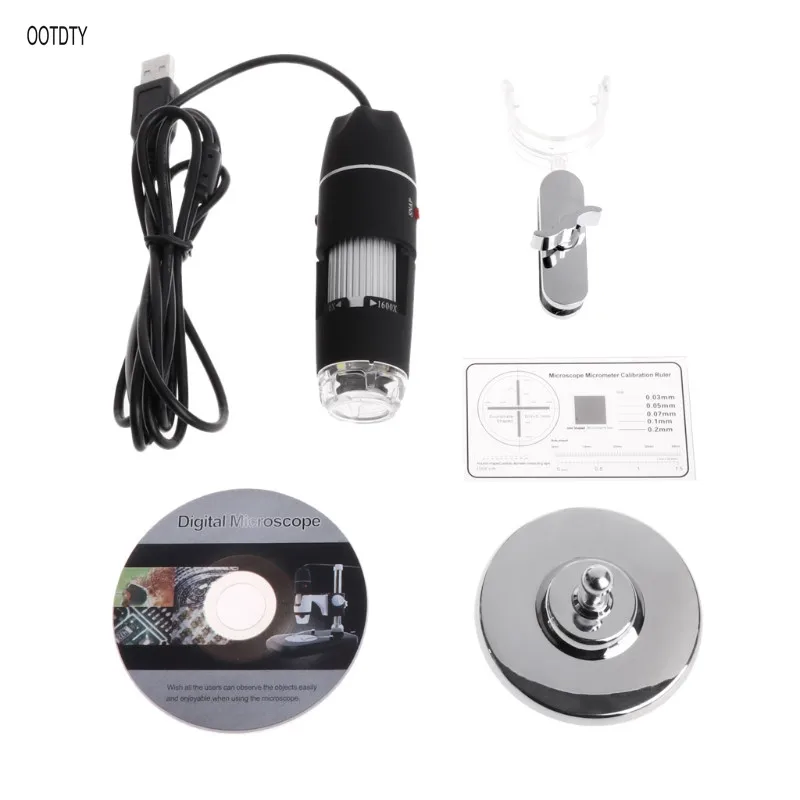

8LED 1600x USB 2MP USB Digital Microscope Handheld Magnifier Endoscope Camera