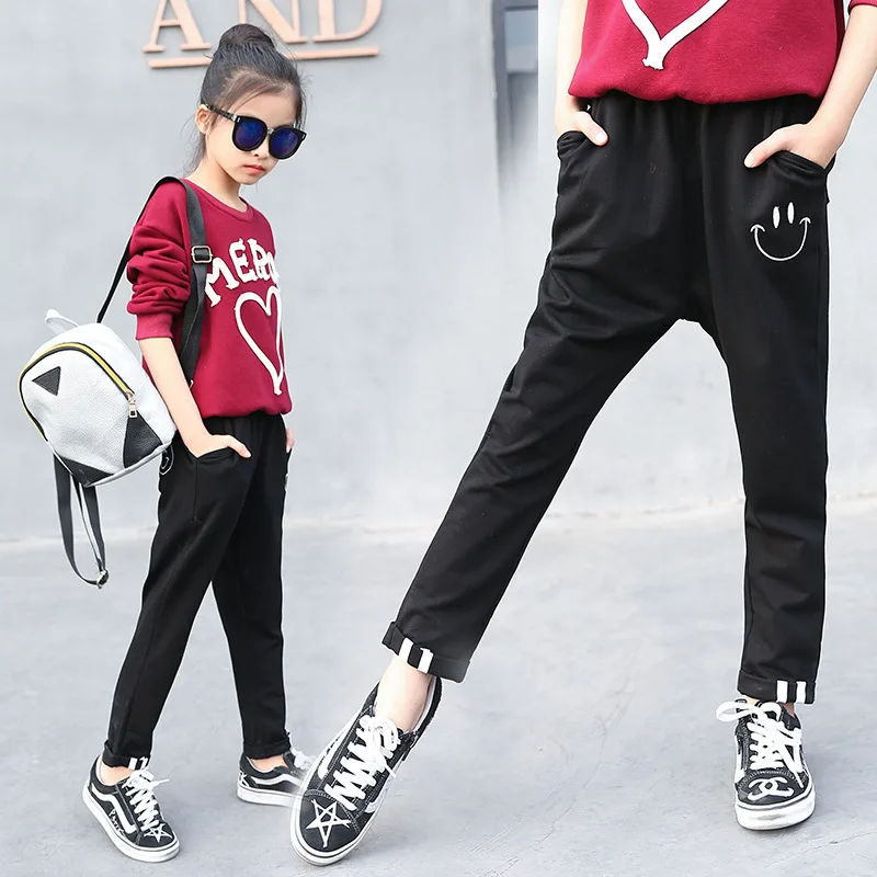 2017 Fall New Girls Children Korean Fashion Trends Personality Leisure Haren Pants | Мать и ребенок
