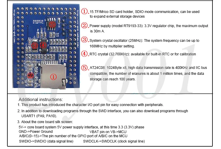 Встроенная макетная плата STM32F407VET6 мини-основная плата минимальная системная версия STM32F4