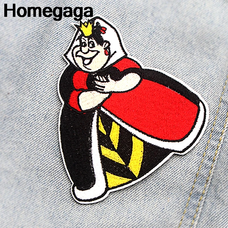 

Homegaga cartoon Embroidered cartoon patches iron on Sewing badges jersey bag Applique DIY Patchwork stickers D2104
