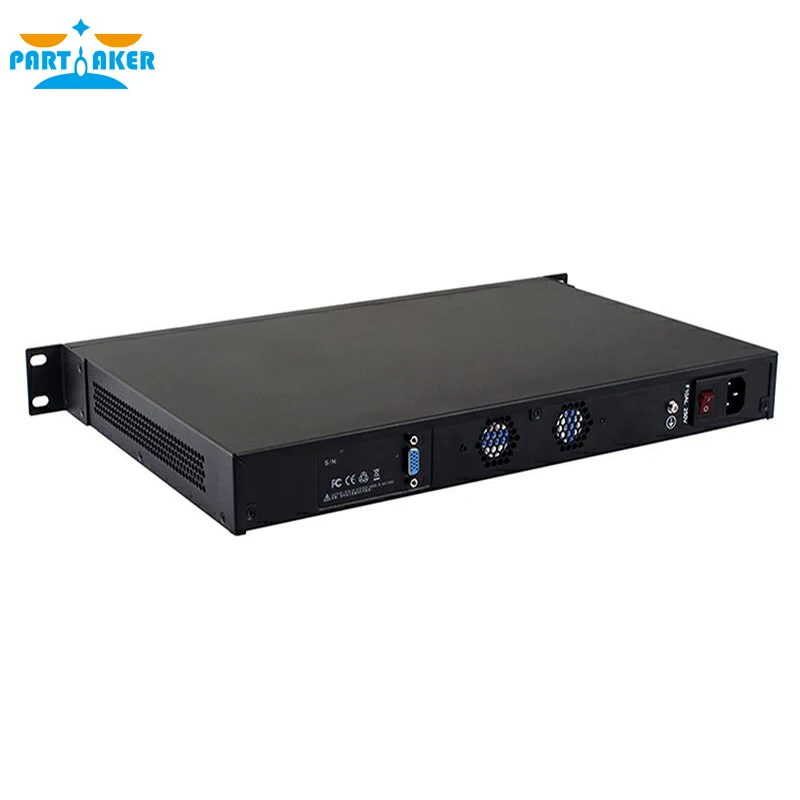 Intel Двухъядерный N2600 PFSense с монтажным кронштейном Ears 4 порта lan PARTAKER R12 2G ram 8G SSD