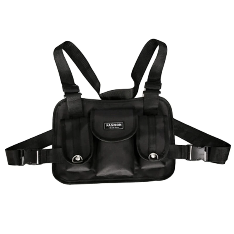 

Fashion Chest Waist Bag Front Hip Hop Streetwear Chest Bag Cross Shoulder Bags
