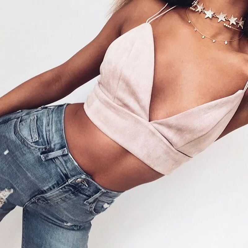 Gagalook-2017-Summer-Bralette-Crop-Top-Sexy-Pink-Strappy-Suede-Cami-Camisole-Casual-Women-Tops-T1397 (1)