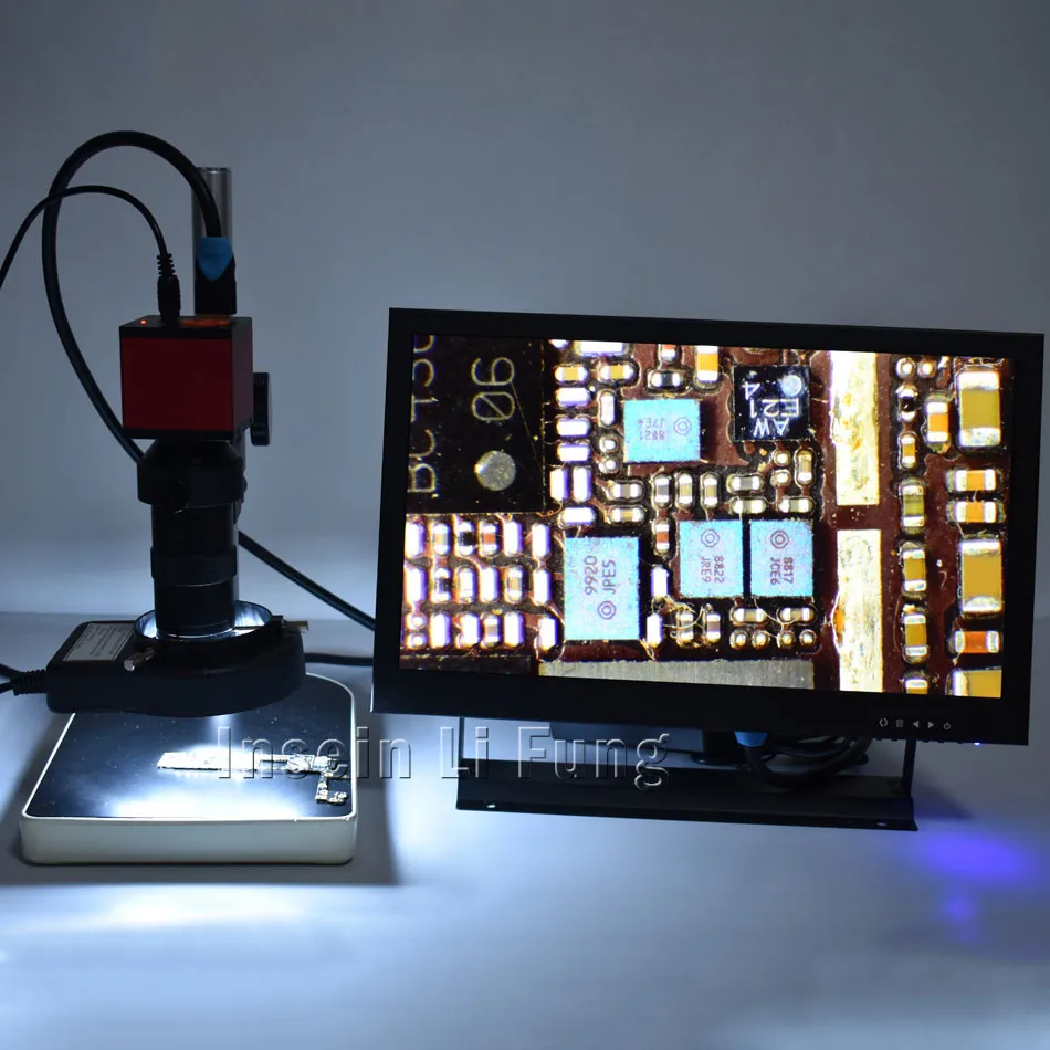 16MP 1080 P 60FPS HDMI USB цифровой видео микроскоп камера TF карта хранения микроскоп цифровой портативный мобильный телефон PCB ремонт