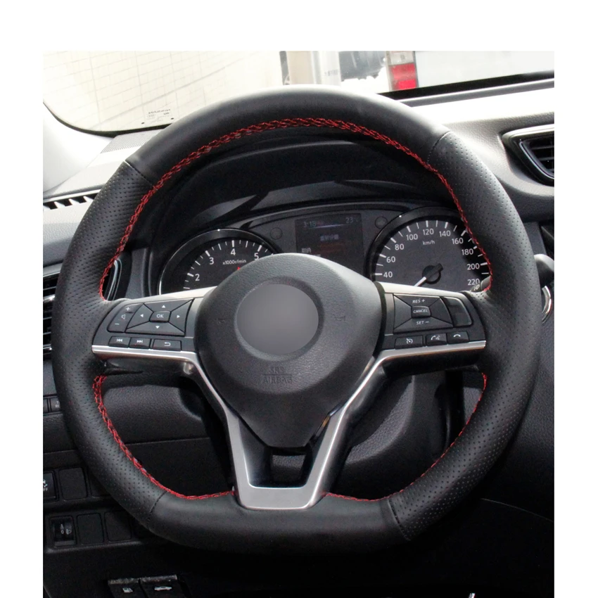 Черный кожаный чехол из микрофибры для Nissan X Trail 2017 2019 Qashqai 2018 Rogue (Sport) Leaf 2018|Чехлы на