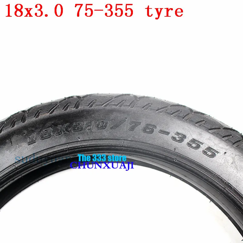 18'' electric vehicle tire 18x3.0 76-355 electric tricycle wheel accessories outer tyre inner tube 18*3.0monowheel scooter tire