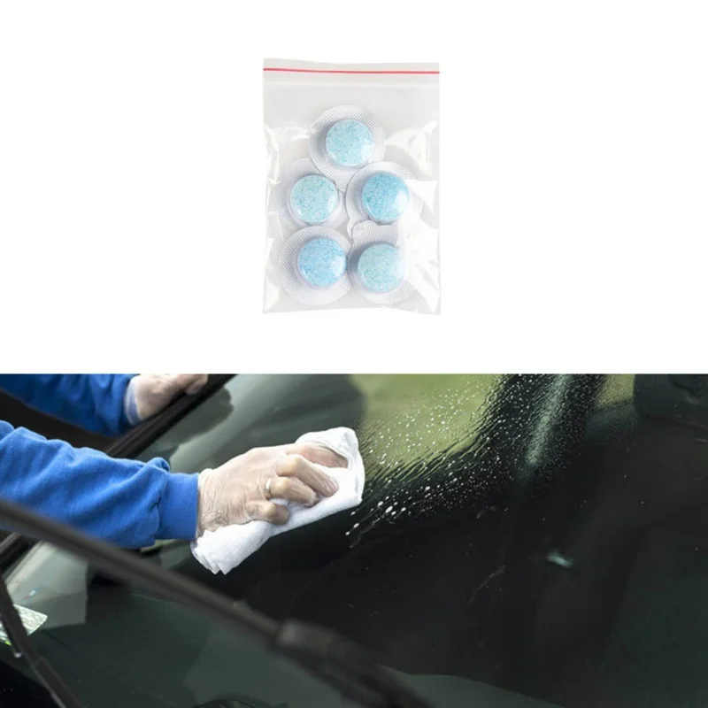 5 шт. ветровое стекло автомобиля моющее средство компактный шипучие таблетки моющее средство
