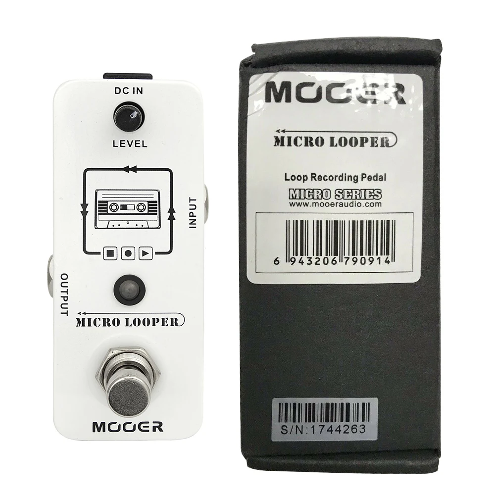 Mooer Micro looper Mini Loop recording Effect Pedal for Electric Guitar True Bypass High Quality Guitar Parts& Accessories