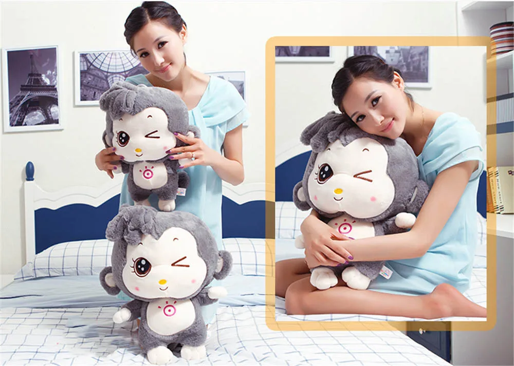 Fancytrader Funny Stuffed Soft Plush Lovely Giant Cartoon Monkey Toy 60cm 24inch 3 Colors 14