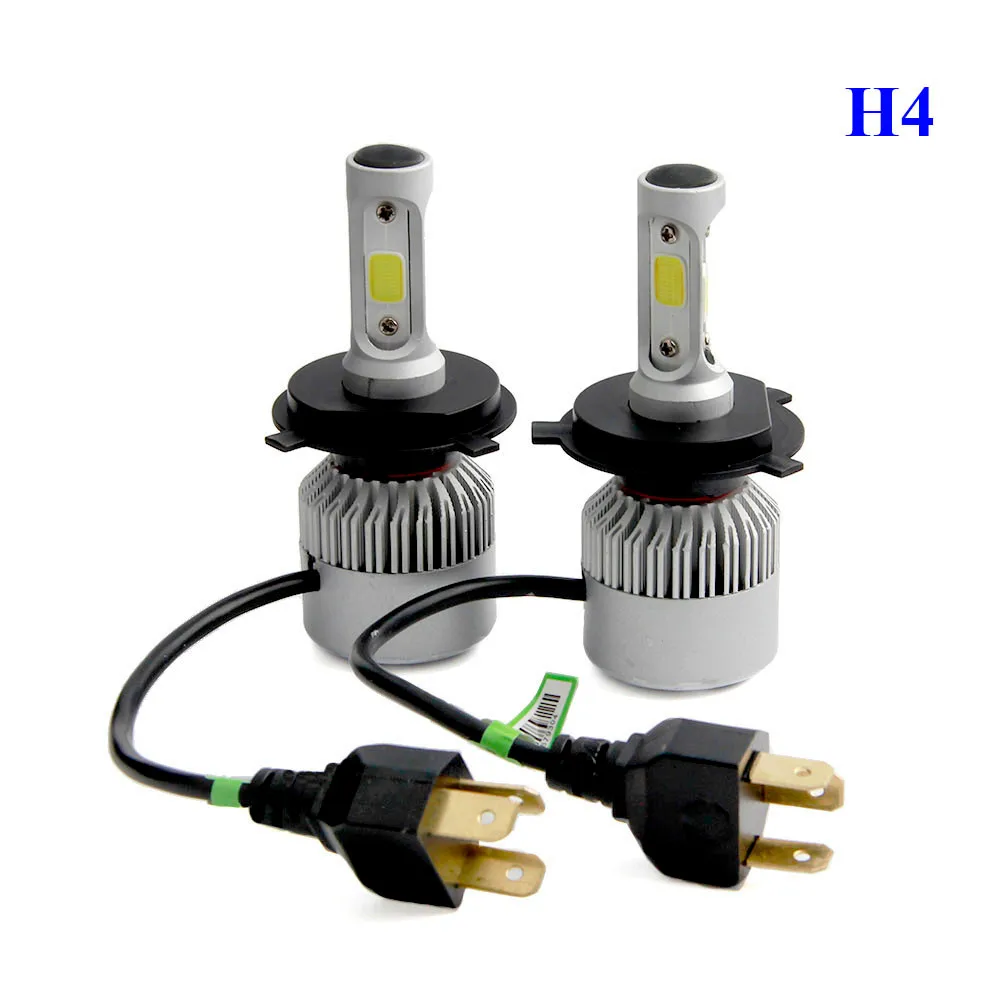 H4 110W LED Headlight Conversion Kit Car Beam Bulb Driving Lamp 6000K