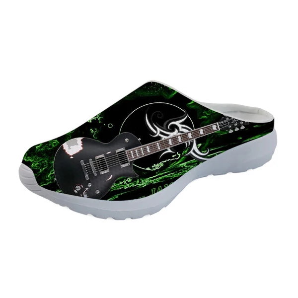 H2717CA NOISYDESIGNS Cool Guitar Pattern Home Sandals for Teen Girls Casual Summer Women Sandals Flats Comfortable Beach Water Slippers - Цвет: H2717CA