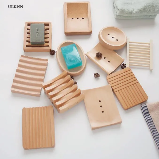 

Wood creative wooden soap tray soap box handmade soap holder solid wood bathroom toilet drain soap holder A01