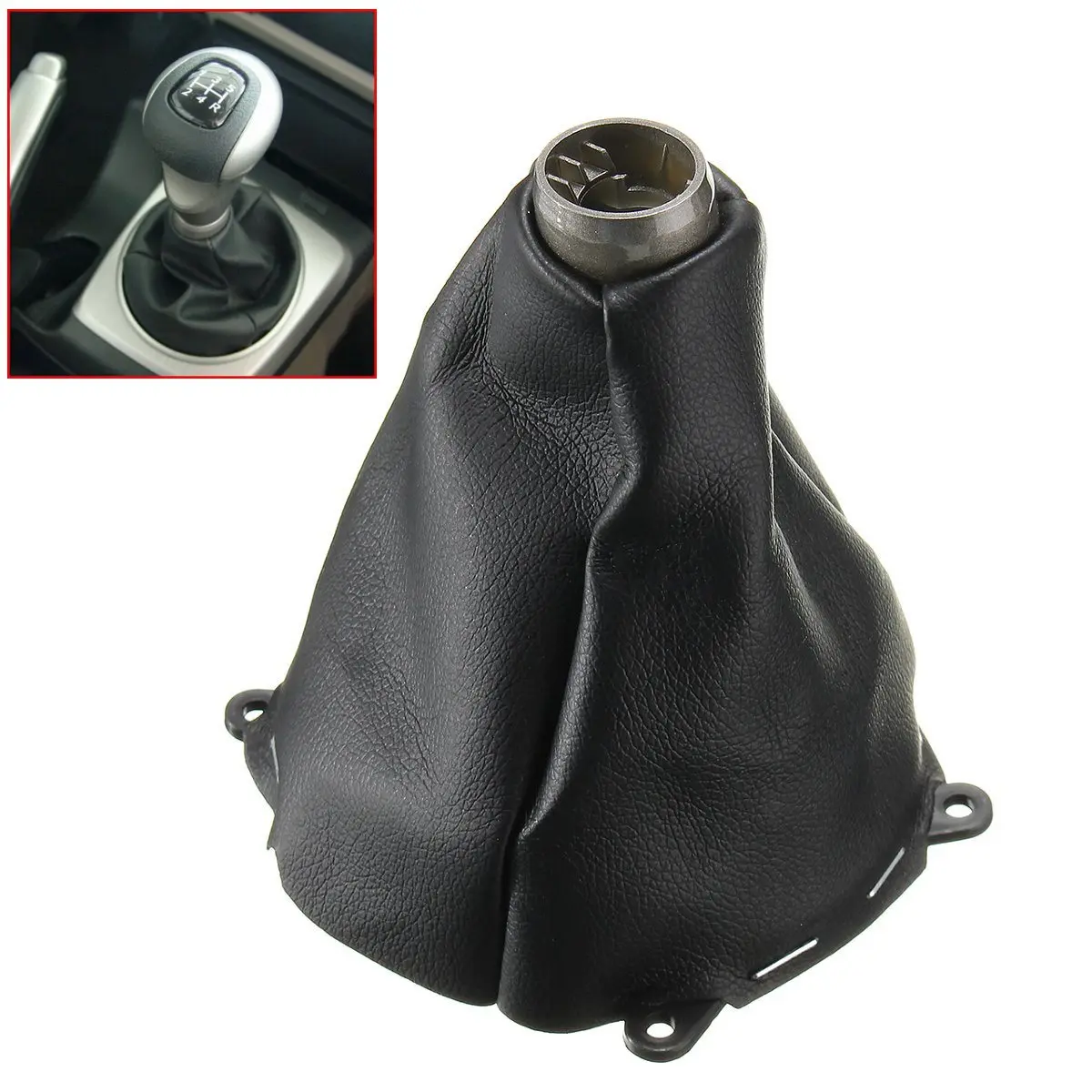 Car Manual Leather Gear Gaiter Shift Shifter Boot For Honda for Civic