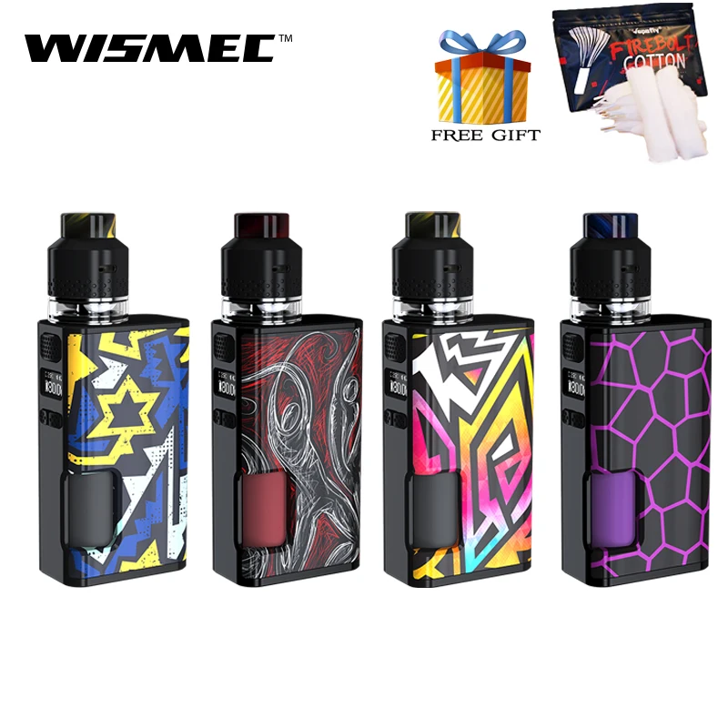 

Original WISMEC LUXOTIC SURFACE KESTREL Kit 80W LUXOTIC SURFACE Box MOD E Cigarette Vape with 2ML KESTREL Tank 6.5ml Bottle