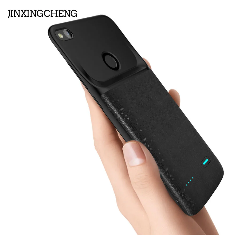 

JINXINGCHENG Silicone Frame Charger Battery Case for Huawei Honor 9 Lite 4700mah Back Clip Fast Battery Charger Cover