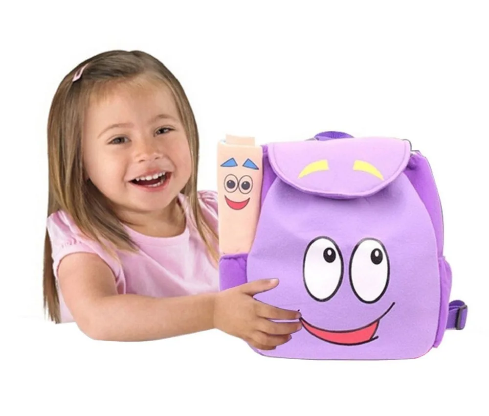 

IGBBLOVE Dora Explorer Backpack Rescue Bag with Map,Pre-Kindergarten Toys Purple for Christmas gift