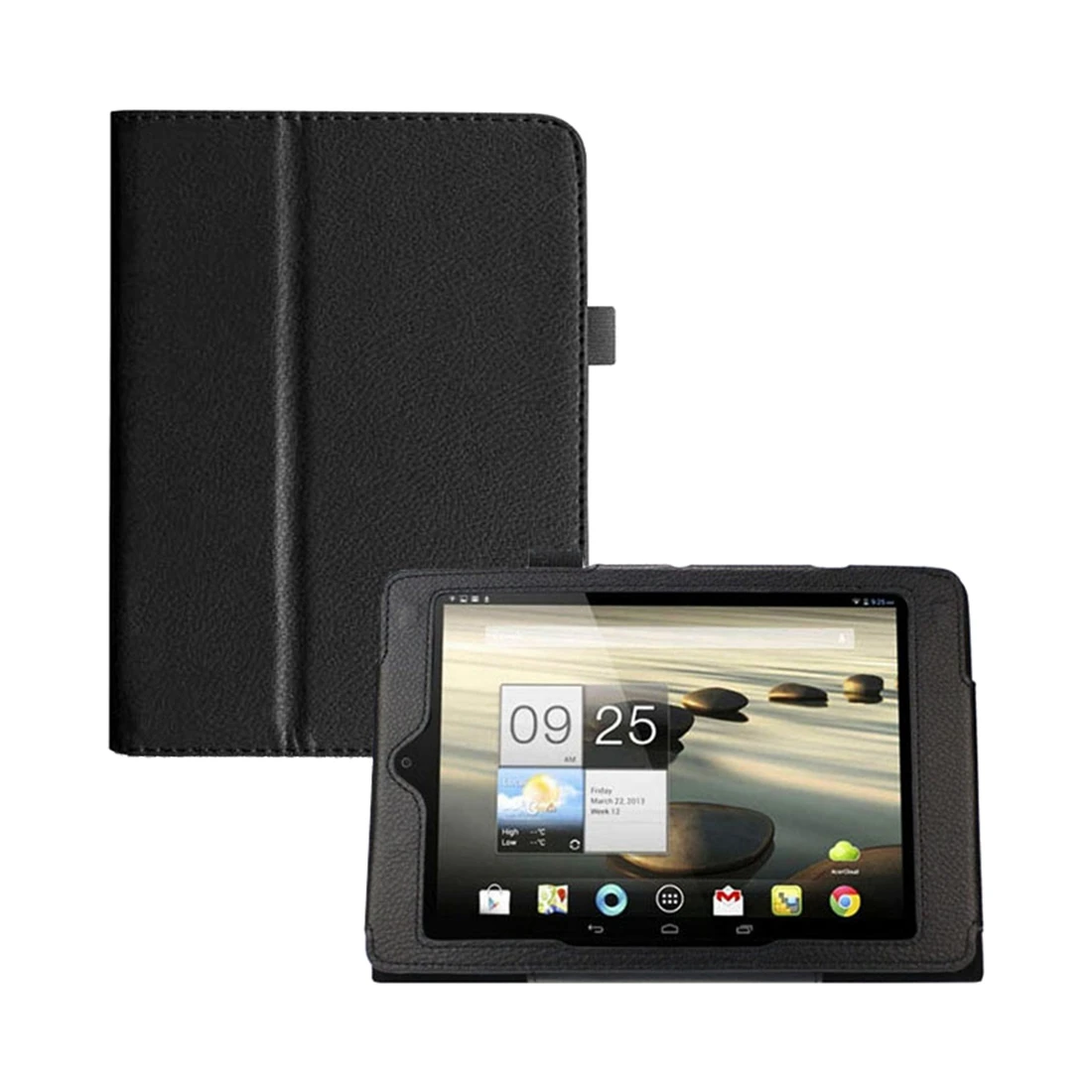 

Litchi Folio Stand PU leather Folding Folio Leather Case Cover Stand for Acer Iconia A1 A1-810 7.9" Tablet Case+ stylus Pen