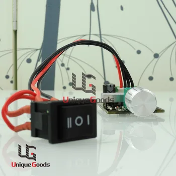 

6V 12V 24V 28V 3A 80W DC Motor Speed Controller PWM Adjustable Reversible Switch