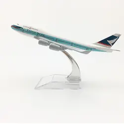 Гонконг Cathay Pacific Boeing 747 самолет 16 см металлический сплав литья под давлением 1:400 модель самолета игрушки для детей модель самолета