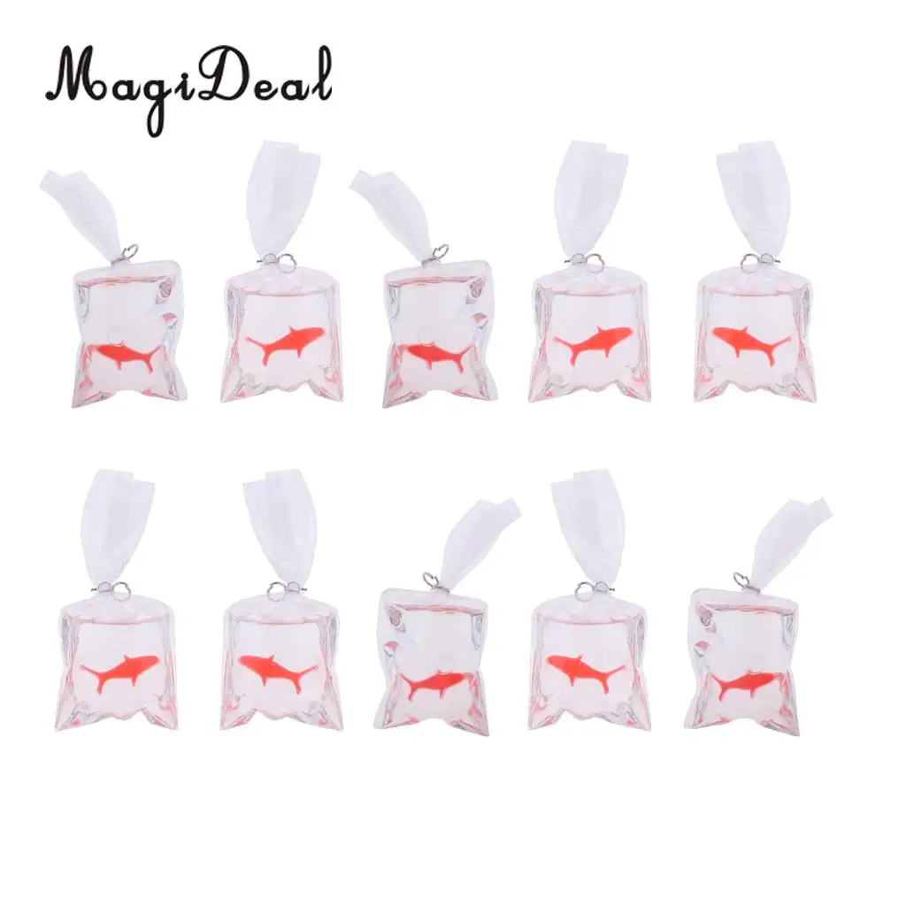 1/12 Dollhouse Miniature Mini Transparent Bag Goldfish Life Scenes Living Room Bedroom Plant Room Garden Decoration