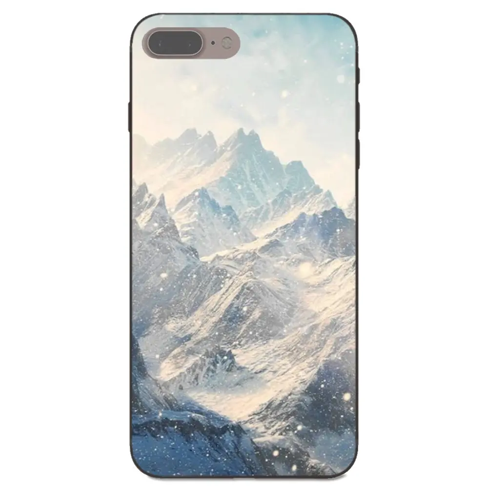 Зимние снежные горы sceneary элегантное кольцо на Xiaomi mi x Max Note 2 S 3 5X6 8 SE A1 играть F1