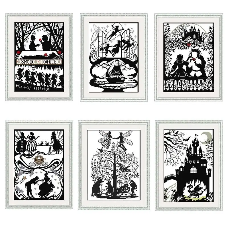 

Fairy Tales series patterns Counted Cross Stitch 11CT 14CT Cross Stitch Set Wholesale DIY Cross-stitch Kit Embroidery Needlework