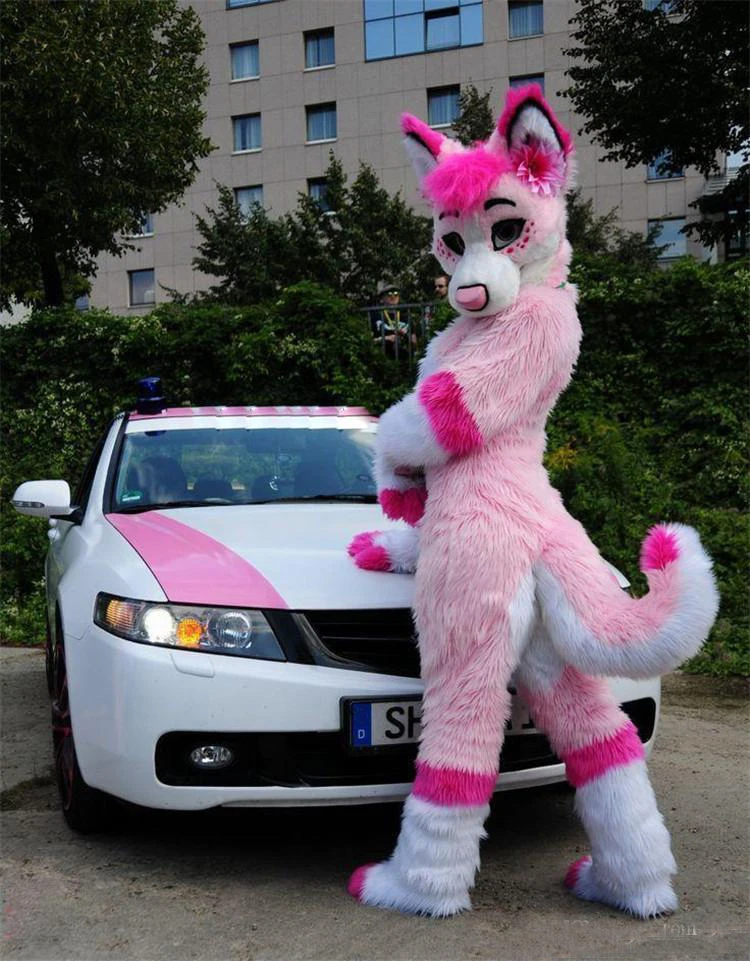 ohlees actual picture photo pink Fursuit Husky Wolf