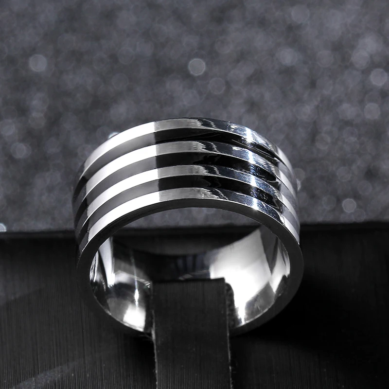 Stainless Steel Ring 10MM Wide for Woman And Man Valentine's Day gift