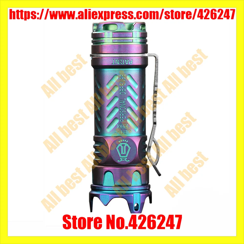 

1pcs JETBeam II PRO TI 510LM 4 modes Tactical flashlight torch led light lamp Mini Flashlight feee shipping