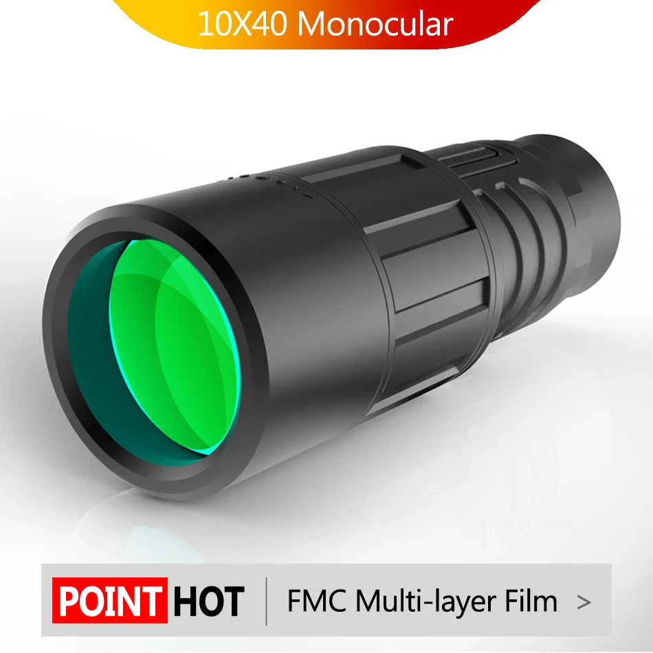 

10X40 Monocular Telescope HD BAK4 Telescopio Zoom FMC Professional Prismatico Night Vision Lornetka Teleskop Jumelles Tools
