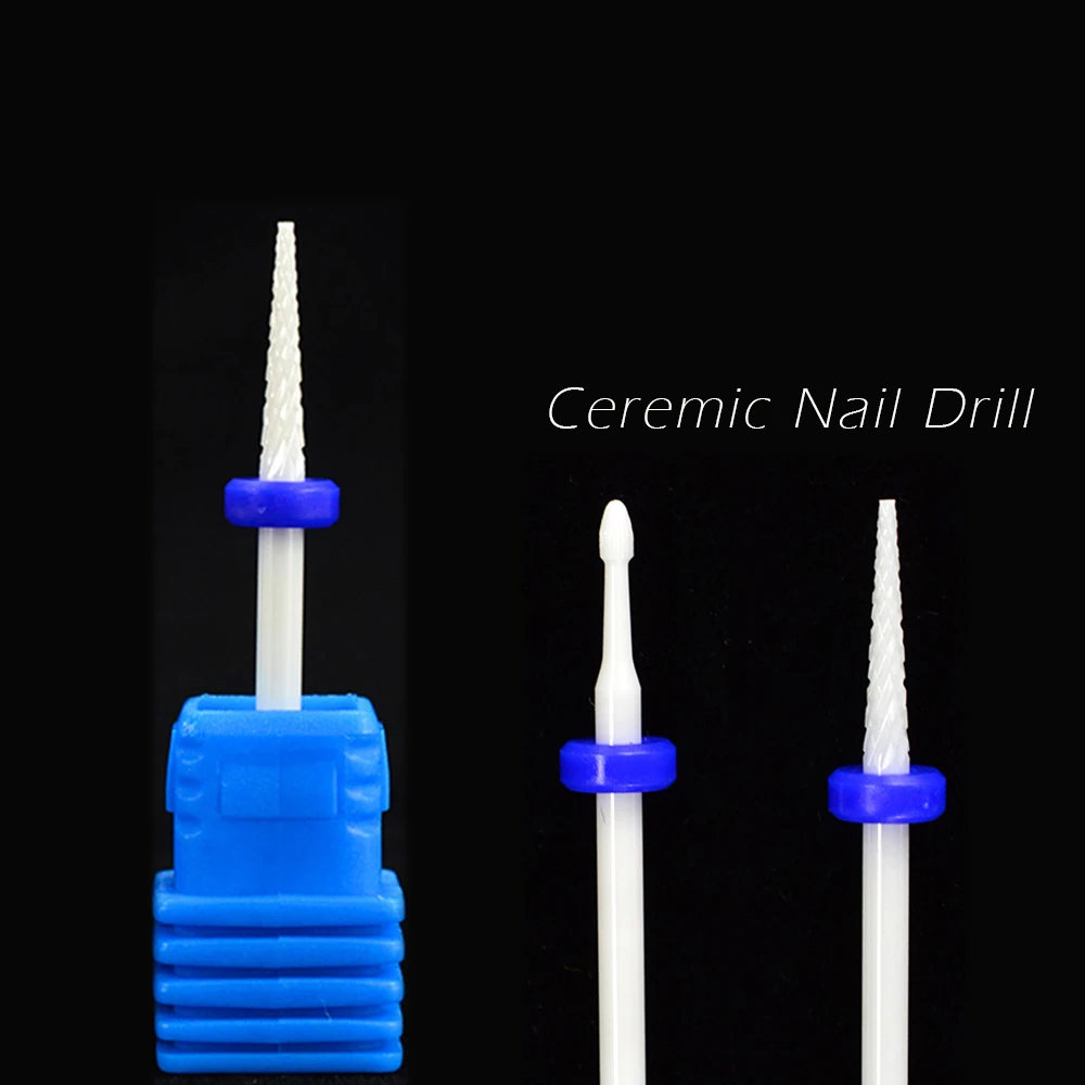 

1pcs Rotary Ceramic Nail Drill Bits Electric Nail Art Pro Manicure Burr Milling Cutter Polish Machine Tool Files JIPD03T/SJ15T