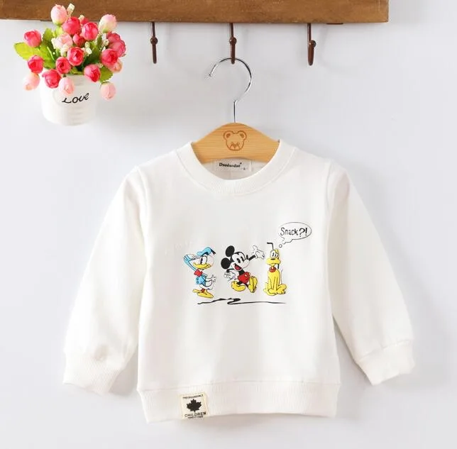 

boys t-shirt Children T shirt Baby boys Long sleeve jacket cardigan shirts Blouse clothes kids cartoon cotton sweater 6-24Month