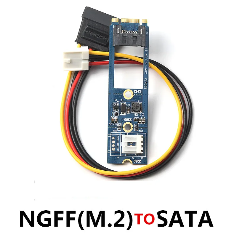 SP M2 на SATA M.2 NGFF SATA на 7Pin SATA горизонтальный конвертер адаптер карты расширения+ 4Pin кабель питания для WinXP Win7 Win8