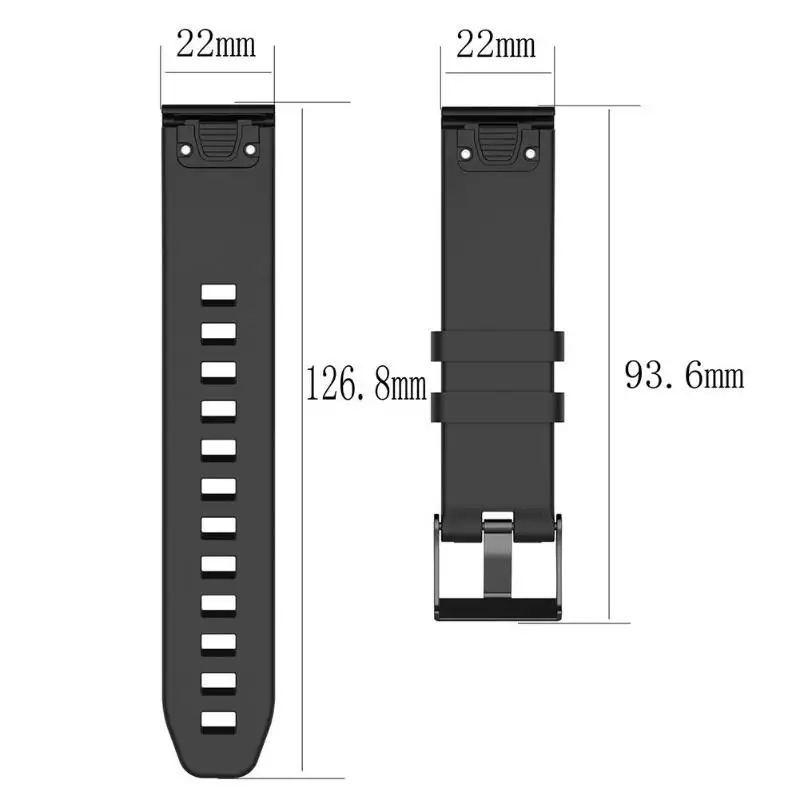 ALLOYSEED Quick Release силиконовый ремешок для наручных часов сменный ремешок для Garmin MARQ Forerunner 945/935/Fenix 5/5 Plus