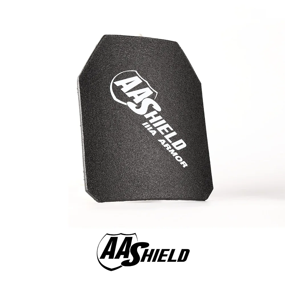 AA Shield Ballistic Light Weight Body Armor Hard Plate Lvl IIIA 3A 10x12 Cut 