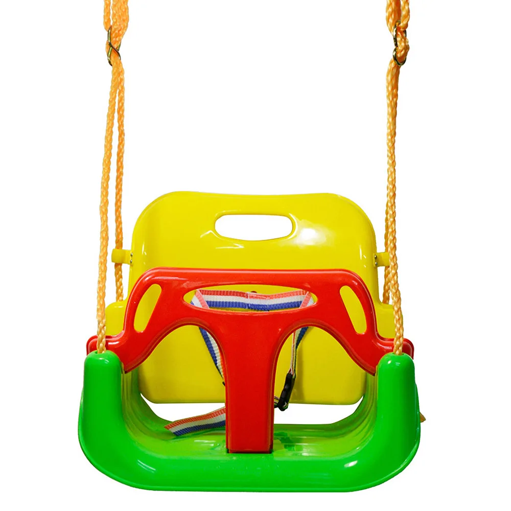 200kg Load-bearing 3 In 1 Multifunctional Baby Swing Hanging Basket Outdoor Kids Toy Baby Swing Toy Patio Swings - Цвет: Green