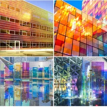 SUNICE 1,37*10 м оконная наклейка пленка DIY Украшение Свадебная вечеринка Декор пленка хамелеон изменение цвета оконные фольги