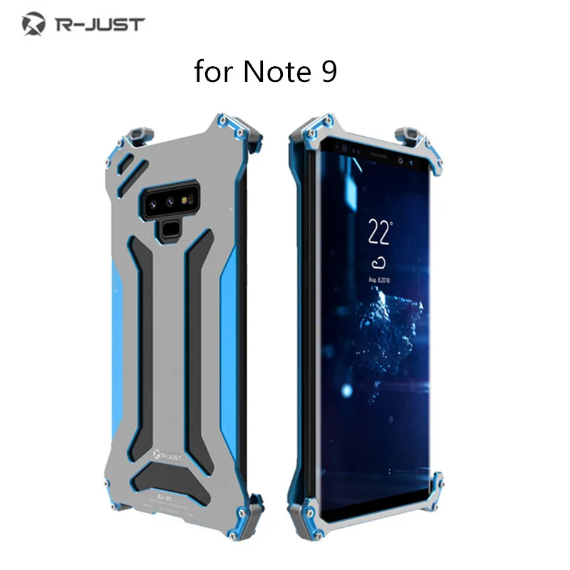 

For Note 9 case R-JUST Gundam Original CNC Armor Shell Metal Aluminum protection phone shell case for Samsung Galaxy NOTE9