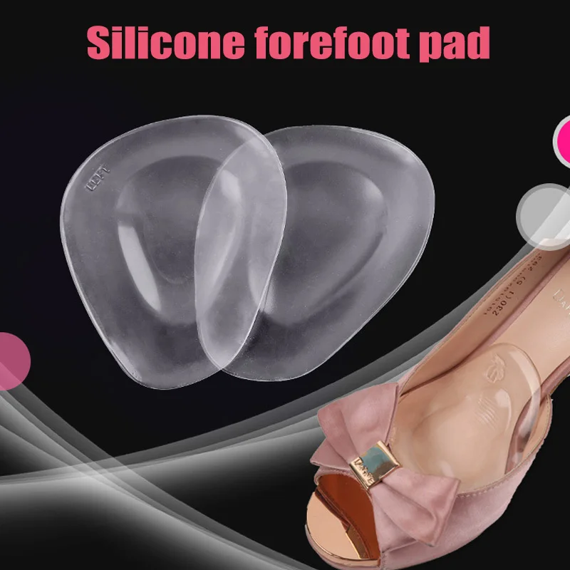 

New Style 2 Pcs Soft Silicone Forefoot Invisible High Heel Shoes Slip Resistant Protective Pads