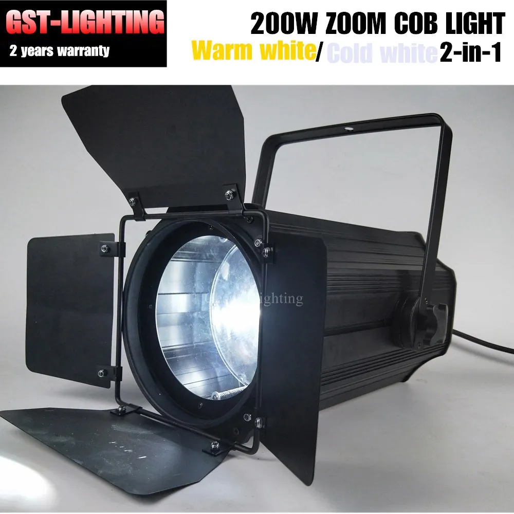 6 шт./лот сценический свет dmx led par 200 Вт COB ZOOM wash черный с масштабированием