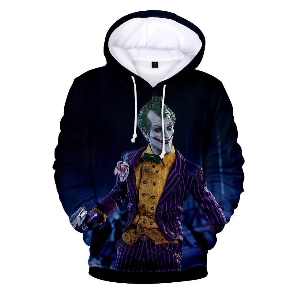 Haha Joker 3D Print  Polyester fabric Sweatshirt  Hoody Men/women Hip Hop Funny Autumn Streetwear Hoodies Sweatshirt jacket