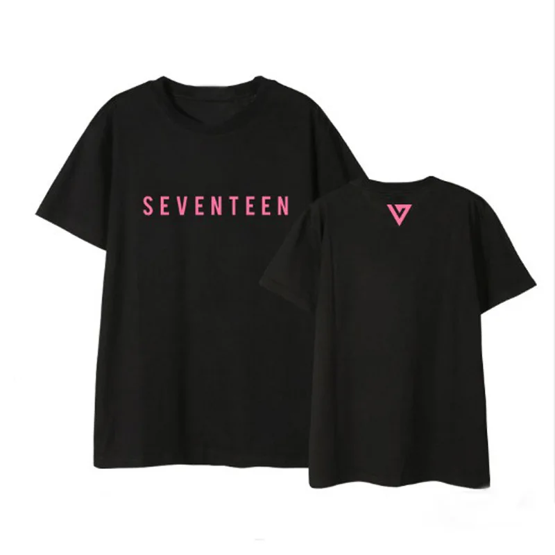 Kpop SEVENTEEN DIAMOND EDGE альбом рубашки хип-хоп Повседневная Свободная одежда футболка Топы с короткими рукавами футболки DX514