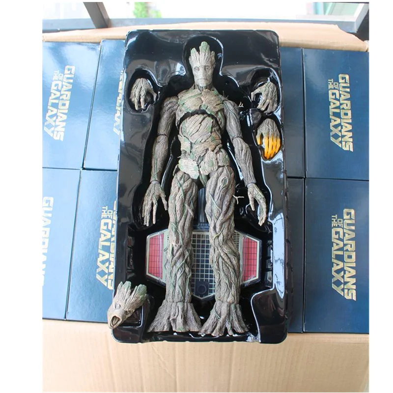 

40CM Marvel Guardians of The Galaxy Tree Man Movable Joints Figurine Dolls Toys PVC Action Figure Collection Model Toy H504
